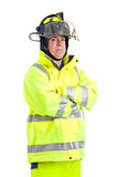 Portrait of Serious Firefighter