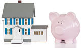 House and piggy bank