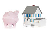 House and pink piggy bank