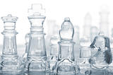 glass chess pieces