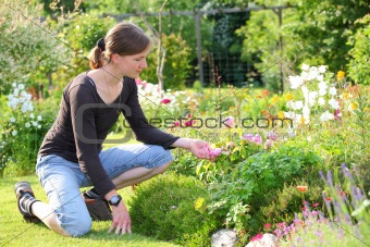 Gardening woman