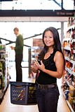 Asian Woman in Supermarket