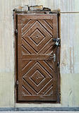 The door closed on lock in a church vault