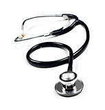 a Doctor's stethoscope on a white background