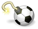 Soccer ball bomb concept