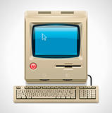 Vector retro computer XXL icon