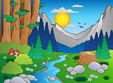 Cartoon forest landscape 2