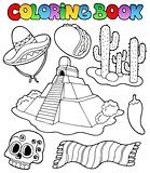 Coloring book with Mexican theme 1