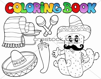 Coloring book with Mexican theme 2