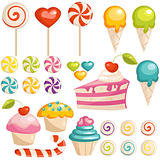 Set of sweets icons
