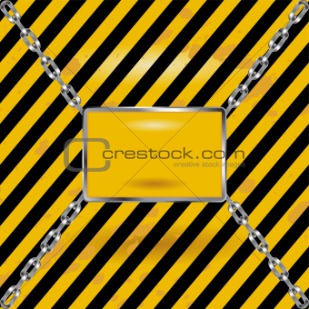 Industrial blank sign
