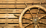 Old wooden wheel 
