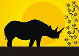 Wild rhinoceros