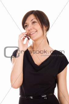 Beautiful woman with mobile phone.