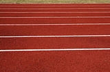 Asphalt for runners placed on local stadium