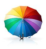 umbrella with rainbow colour