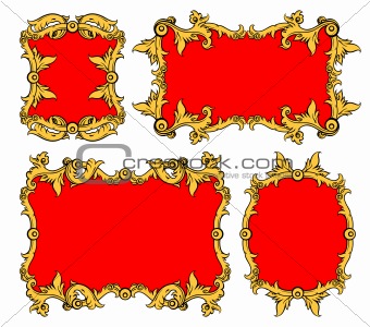 set of ornamental frames