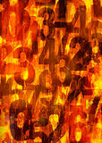 Fiery Number Background