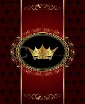 vintage background with crown