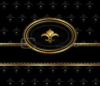 royal background with golden frame