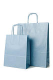 Blue shopping paper bags