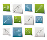 different kind of tools icons