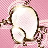 Romantic French retro background with transparencies