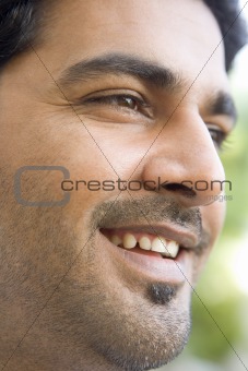 Head shot of man smiling