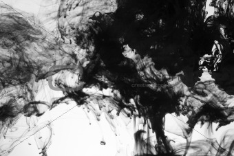 Smoke liquid ink in water
