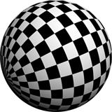Round half tone images - round black white pattern design
