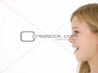 Young girl smiling