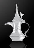 Middle Eastern Arabic Coffee Pot - Vector Illustration