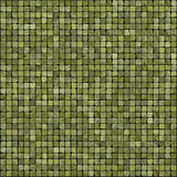 large 3d render of green mosaic wall floor 