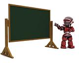 robot teacher in classroom