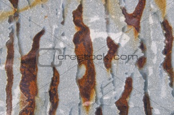 rusted metal tin background