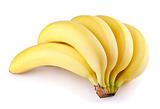 Fresh yellow banana fruits