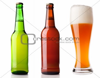 Different bottles of beer