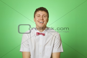 Attractive man laughing