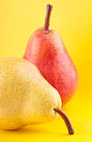Yellow and red pears