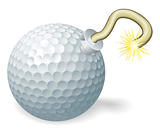Golf ball bomb concept