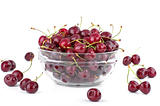 Bowl full of cherries.