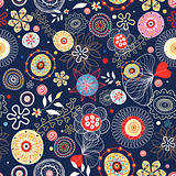 abstract floral bright patterns