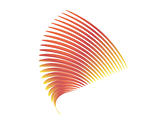 Abstract Wing in Red, Orange, and Yellow Hues