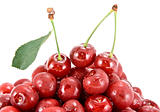 Heap of cherry fruits.