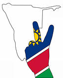 Namibia hand signal