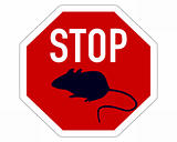 Stop sign for mice