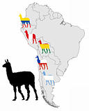 Llama range map