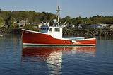 Lobster boat red