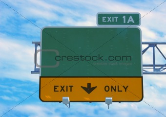 Highway sign