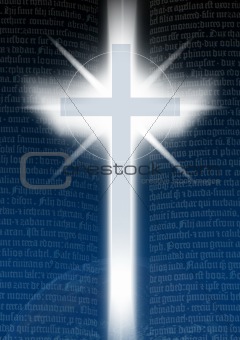 Cross with bibletext
